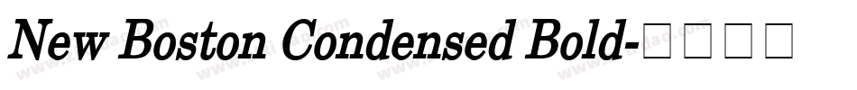 New Boston Condensed Bold字体转换